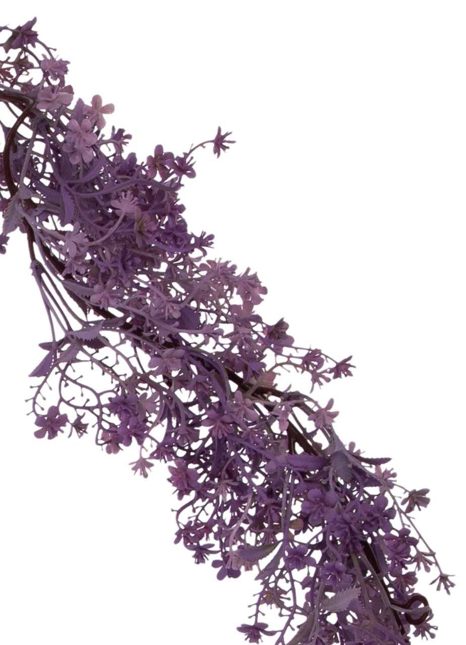 GIRLANDA DROBNE FIOLETOWE KWIATKI 180 CM - obrazek 2