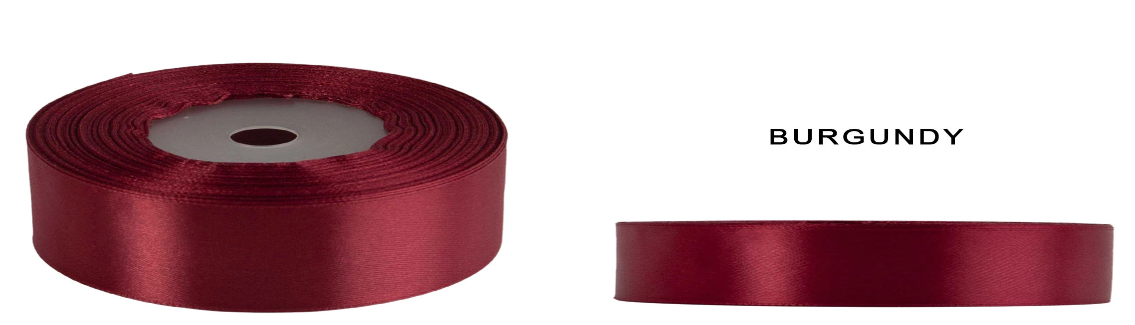 2,5 CM 32M BURGUNDY BURGUND WSTĄŻKA TASIEMKA SATYNA ATŁAS