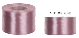 4 CM 32M AUTUMN ROSE RÓŻOWA WSTĄŻKA TASIEMKA SATYNA ATŁAS