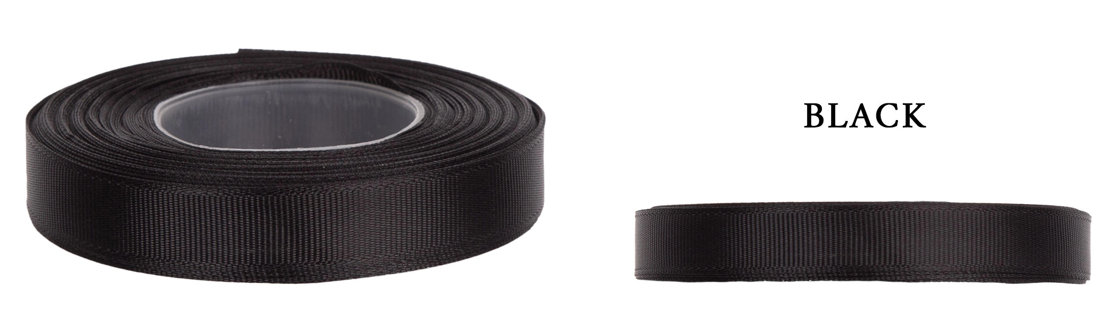 RYPS 1,2 CM 22,8 M BLACK CZARNA TASIEMKA RYPSOWA