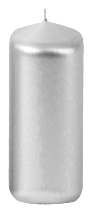 ŚWIECA SREBRNA WALEC 48 X 100 MM