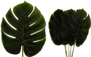 12X LIŚCIE LIŚĆ MONSTERA 56 CM KWIATY SZTUCZNE