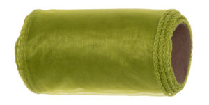 ORGANZA TEA GREEN ZIELONA HERBATA TIUL ORGANTYNA 12 CM 9Y 8,22 M