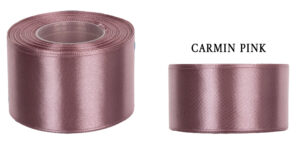 5 CM 32M CARMINE PINK RÓŻOWA WSTĄŻKA TASIEMKA SATYNA ATŁAS