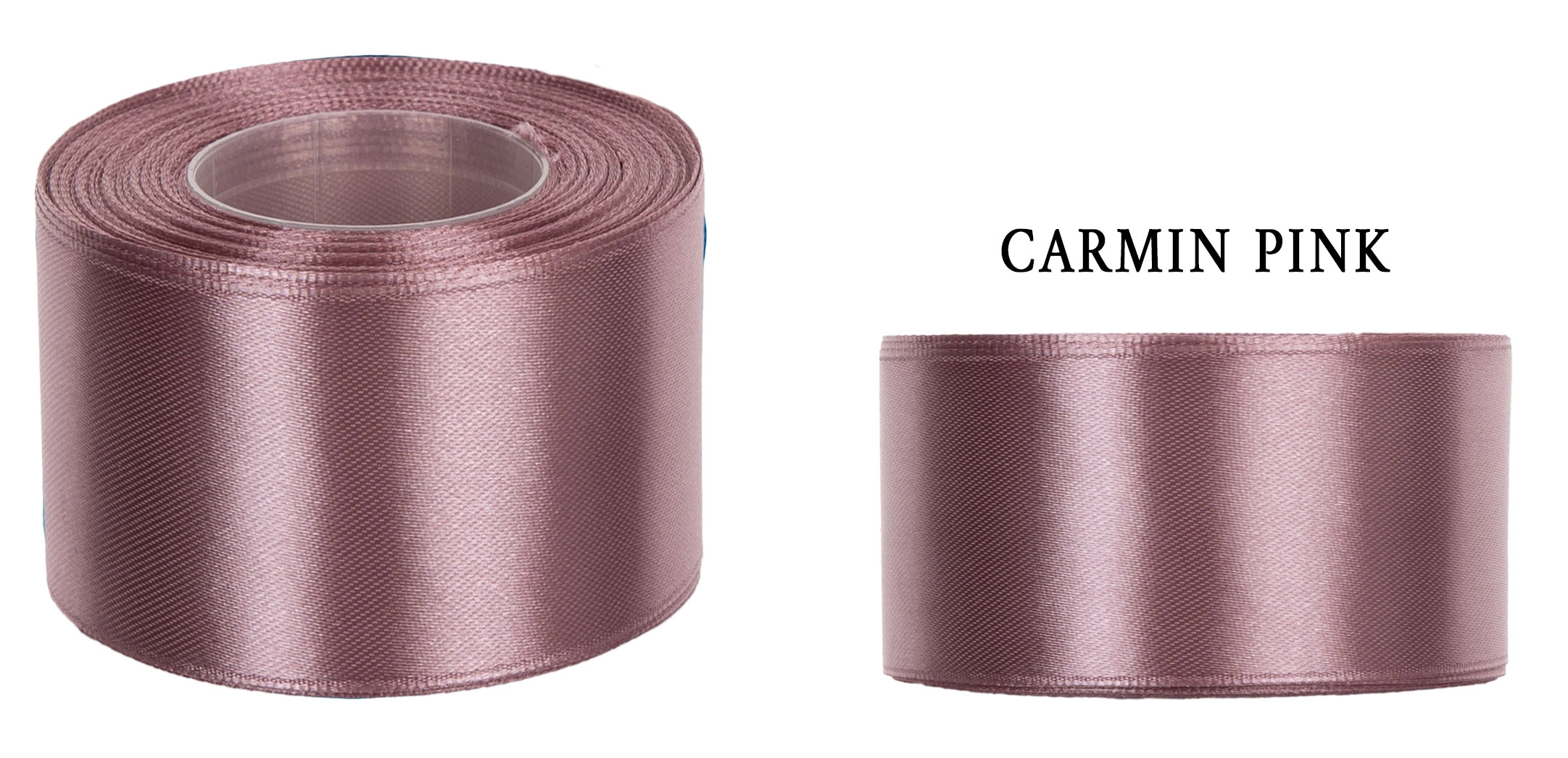 5 CM 32M CARMINE PINK RÓŻOWA WSTĄŻKA TASIEMKA SATYNA ATŁAS
