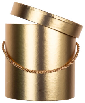 FLOWER BOX PUDEŁKO NA KWIATY PREZENT ZŁOTY (GOLD)