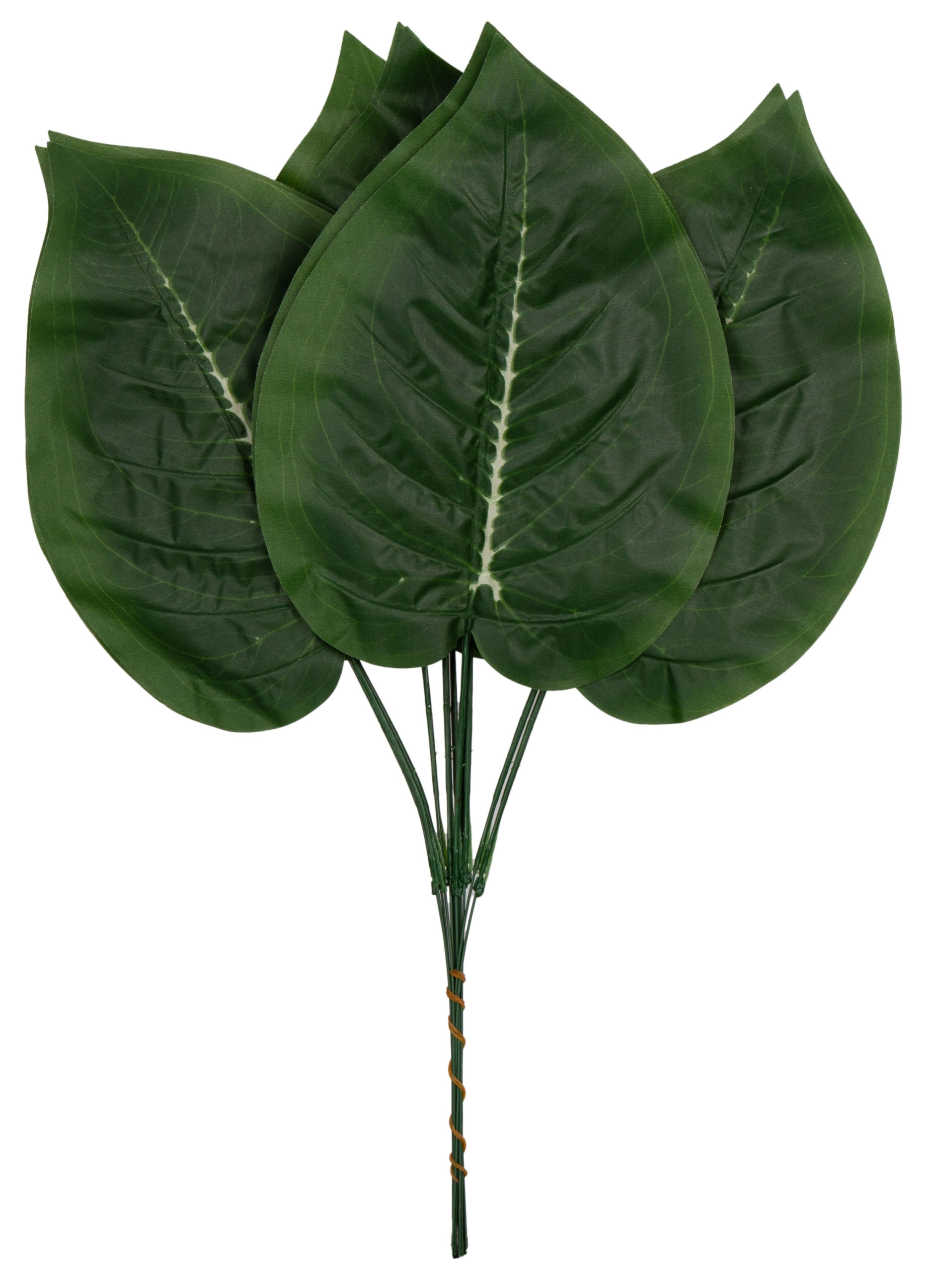 12 X LIŚĆ LIŚCIE SZTUCZNE ŻABKA 47 CM - obrazek 2