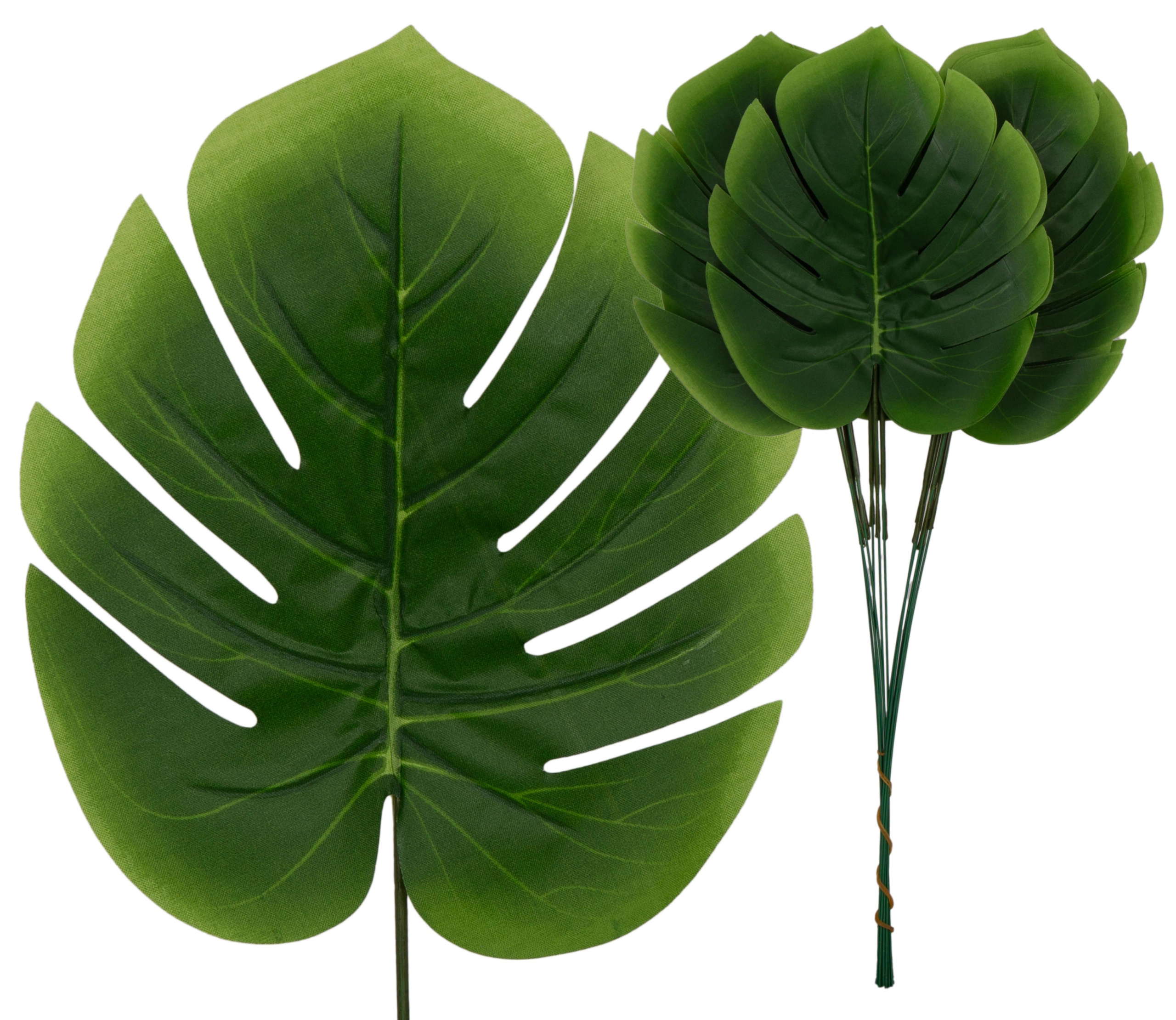 12X LIŚĆ LIŚCIE MONSTERA GAŁĄZKA DO KOMPOZYCJI 44 CM