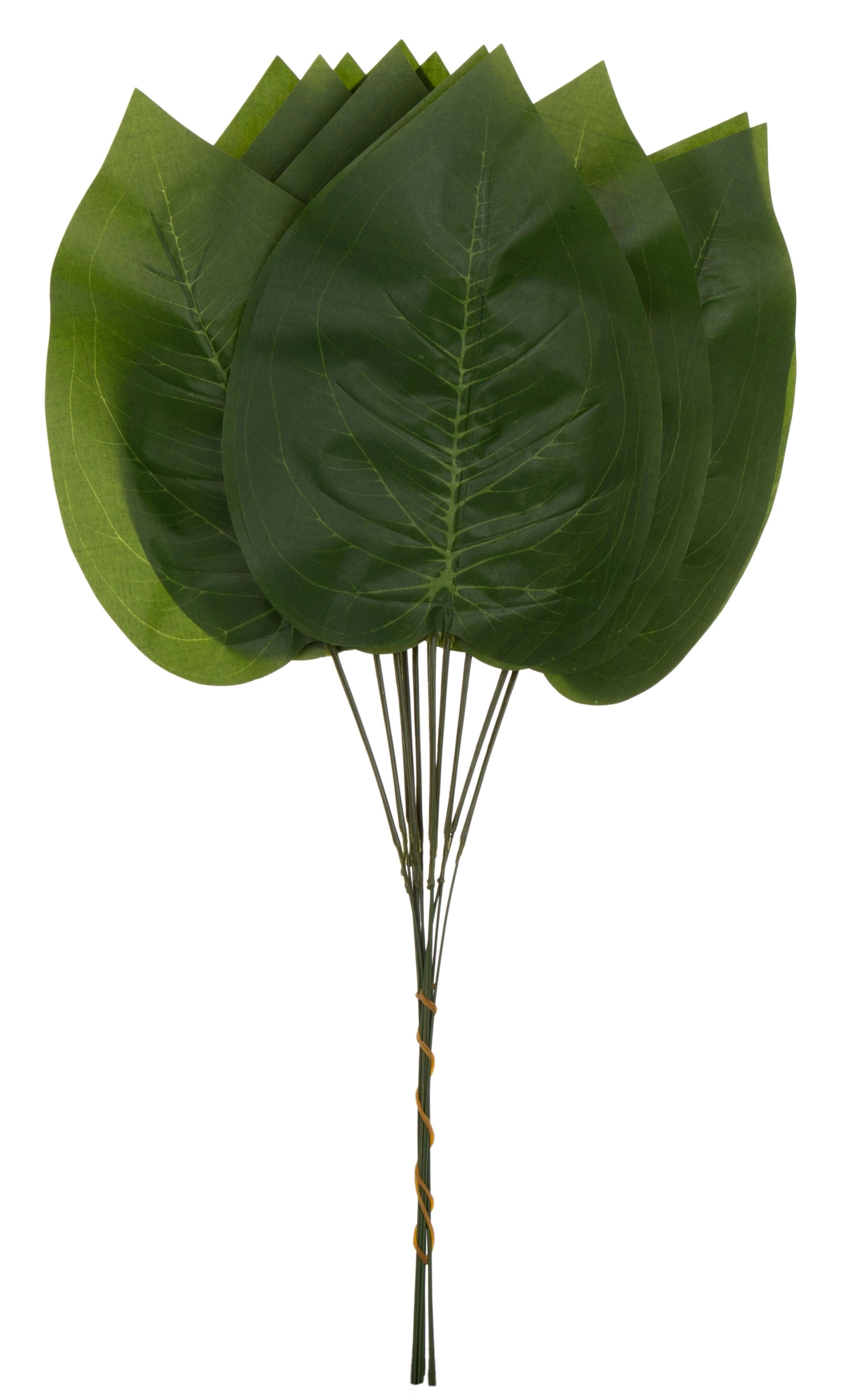12 X LIŚĆ LIŚCIE SZTUCZNE ŻABKA 46 CM - obrazek 2