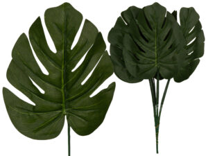 12X LIŚĆ LIŚCIE MONSTERA GAŁĄZKA DO KOMPOZYCJI 31 CM