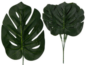 12X LIŚĆ LIŚCIE MONSTERA GAŁĄZKA DO KOMPOZYCJI 34 CM