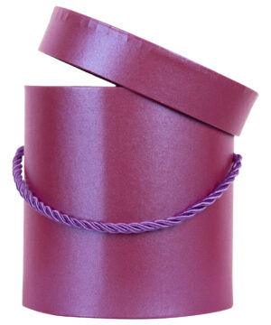FLOWER BOX DARK PINK C. RÓŻ PUDEŁKO NA KWIATY PREZENT