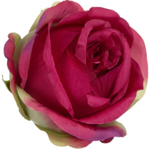 12 SZT. RÓŻA WYROBOWA FUCHSIA FUKSJA GŁÓWKA KWIATOWA