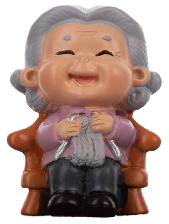 BABCIA FIGURKA OZDOBA DEKORACJA POLIRESING